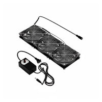 External Case Fan High Air Circulation Stick-on PC Fan Plug-Direct-Connect Power