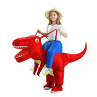 Riding-Style Dinosaur Suit Funny Design Inflatable Costume Self-Inflating