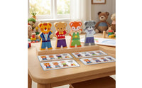 Wooden Educational Creature Dress-up Toy Natural Wood Finish