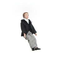Male Tuxedo Doll Ready to Use Mini Suit Jacket Set Detailed for Collectors