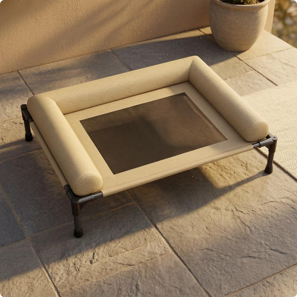Elevated Pet Bed Dampness-Resistant-Resistant Mesh Pet Bed Long-Lasting