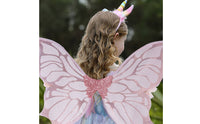 Butterfly Wings and Elf Ears Set Elastic Shoulder Straps for Party, Girls, Women