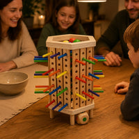 And Hexagonal Block Game Colored Sticks Wooden Structure Game Fine Motor Skills Kids Activity