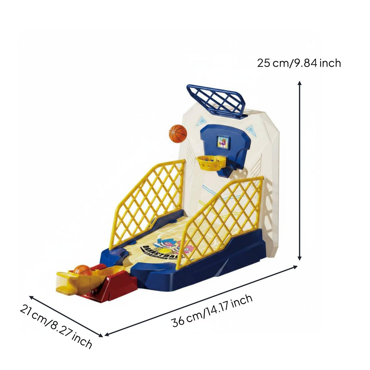 Mini Basketball Hoop Game Hand Eye Coordination Tabletop Basketball Toy Interactive for Kids, Girls, Indoor