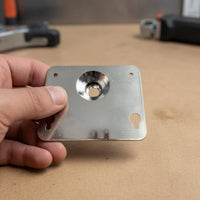 Percussion Pad Bracket Reflective Finish Drum Mounting Bracket Silver