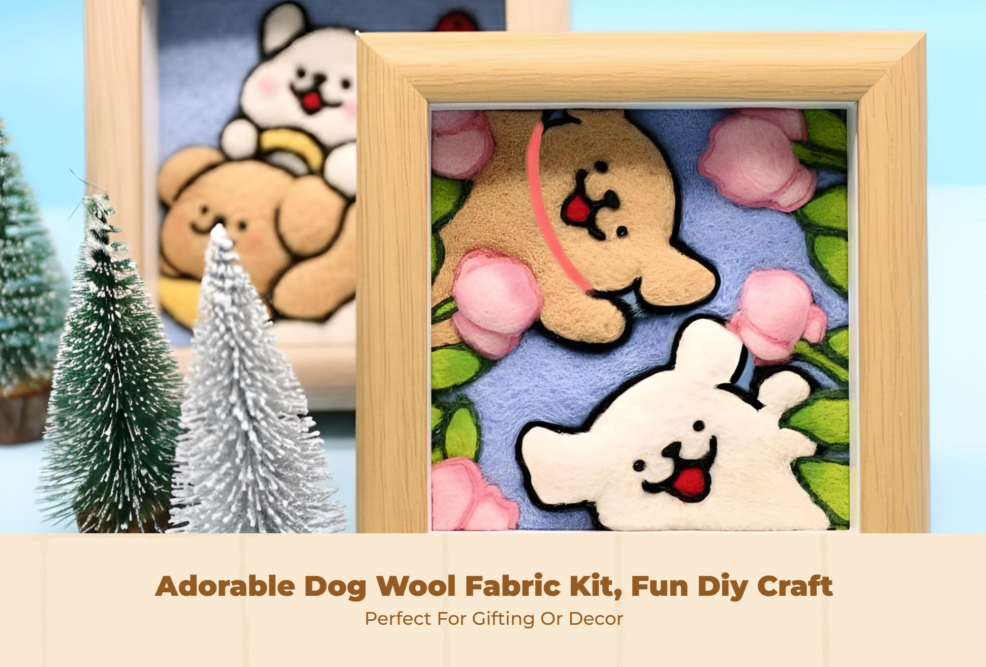 Wool Puppy Needle Felting Kit