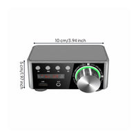 2 Channel Class D Amplifier Compact Design Mini Stereo Amplifier Low Noise