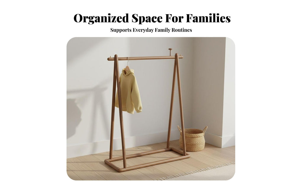 children's Clothes Tree Japanese Aesthetic Self-Supportingstanding child's Coat Rack Space-Saving Easy Assembly for Parents
