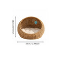 Rattan Design Feline Bed Breathable Feline Container Bed Year-Round for Indoor
