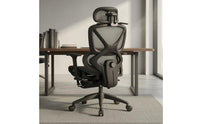 Ergonomic Office Chair Adjustable Headrest Ergonomic Mesh Chair Padded Armrests