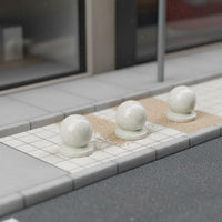 Miniature Stone Bollard Versatile Scene Decor Model Traffic Barrier
