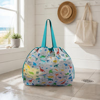 Beach Toy Storage Bag Roomy Drawstring Mesh Bag Fast-Drying