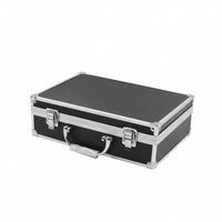 Locking Hard Case Reinforced Corners Aluminum Briefcase Portable for Storage
