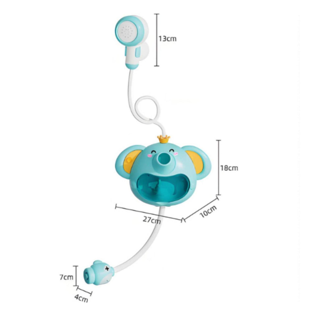 2-in-1 Bubble Machine Shower Fun Sound and Light for Bathroom, Young Children