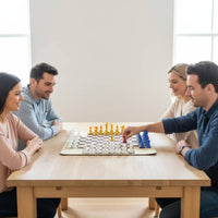 Four-Player Chess Set Multicolor Strategy Game Large