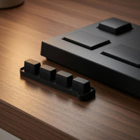 4-Button Rubber Key Strip Wear Resistant Electronic Instrument Part