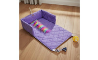 Bolstered Pet Mat with Toys Chew-Resistant Rope Dog and Cat Activity Bed