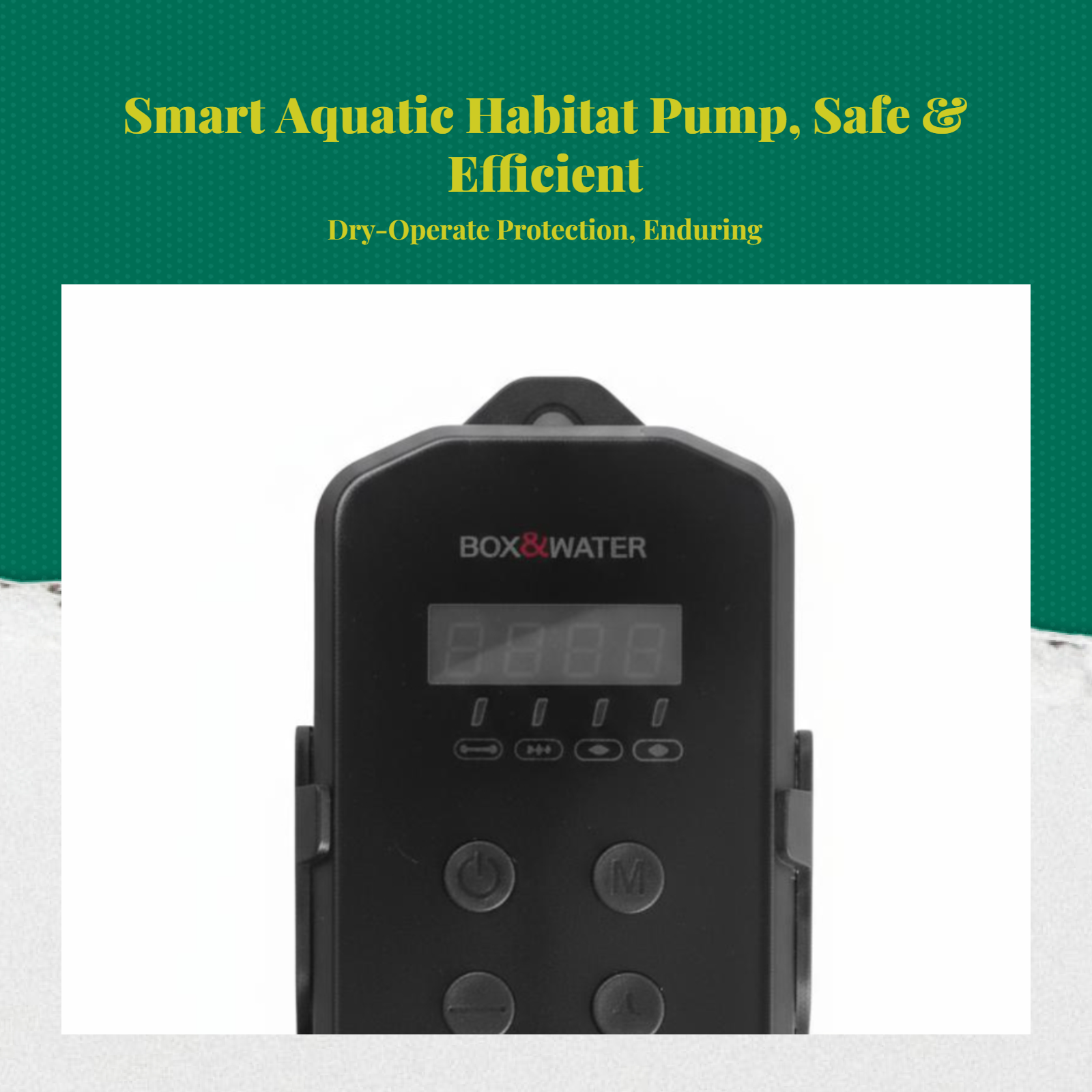 Immersible water circulator, extremely quiet aquatic habitat strainer, dry burning protection, circulation filtration, fish reservoir, water feature, hydroponics