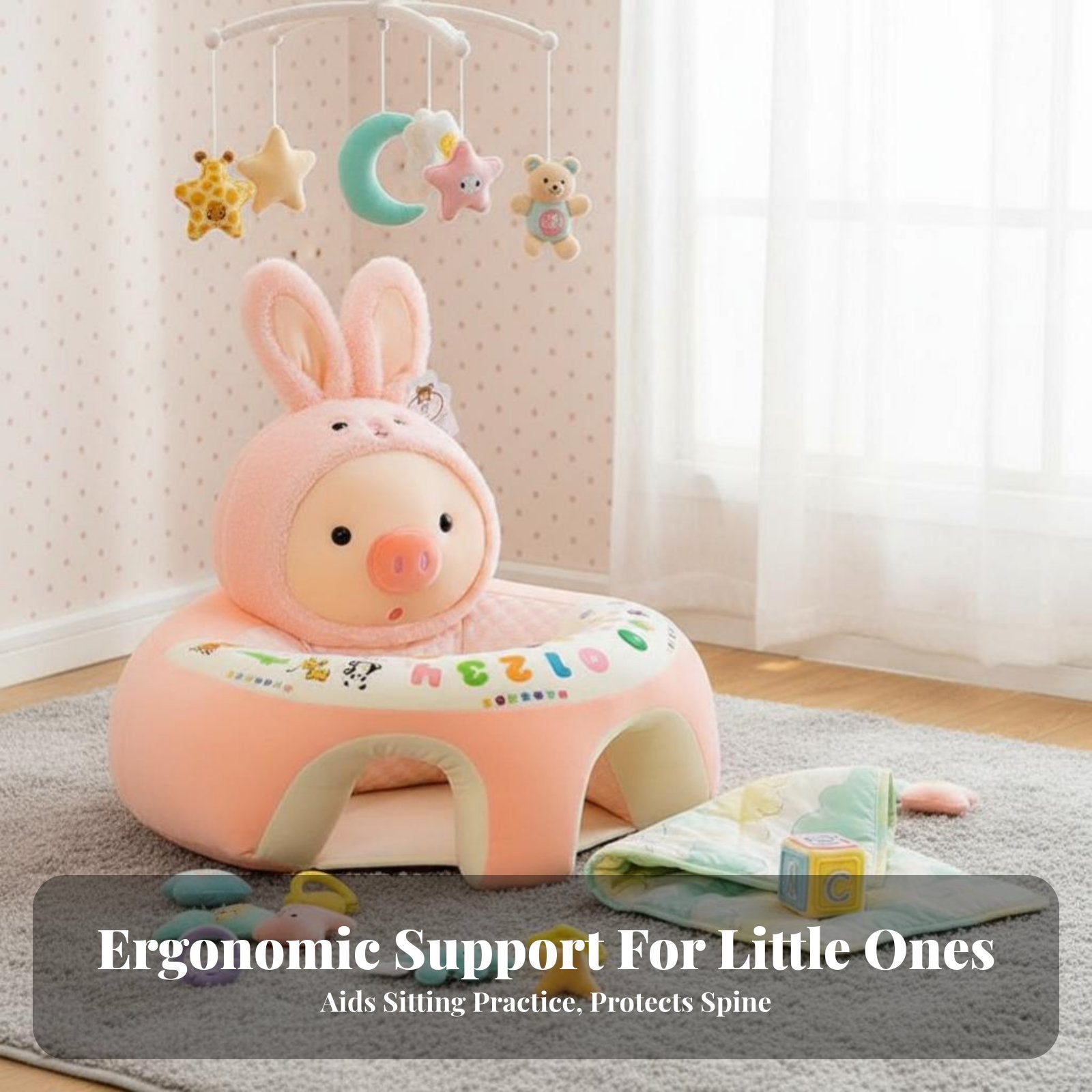 Soft Creature Sit-up Support Anti-Fall Design creatureShaped Soft Chair