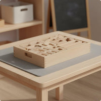 Wooden Number Tiles Set Color Recognition Math Counting Blocks Fine Motor Skills Number Stacking Toy for Kindergarten Children, Classroom