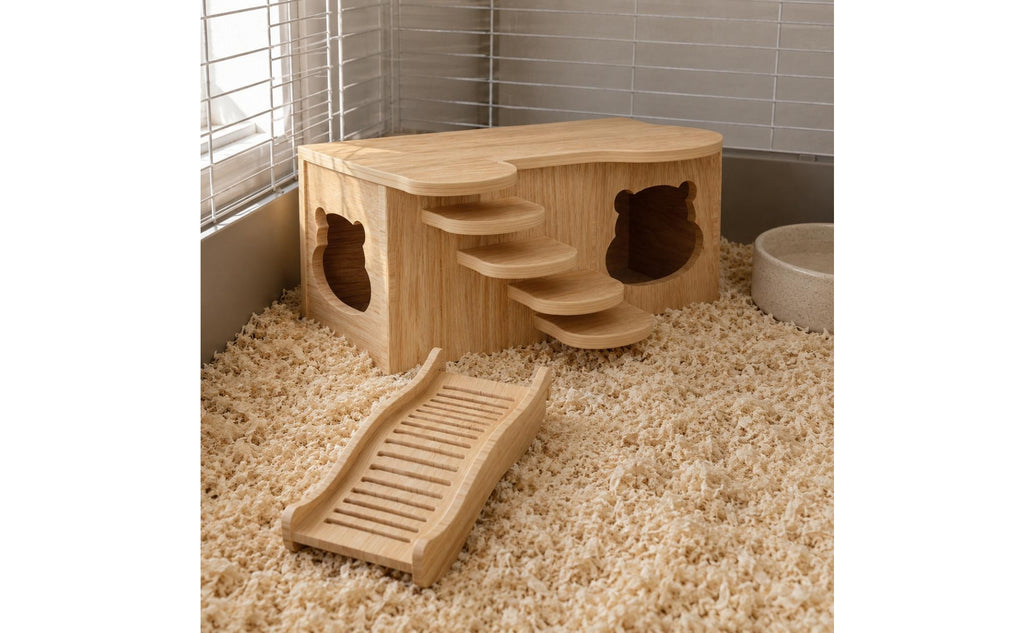 Hamster Hideout House Even Top Wooden Hamster House Sturdy