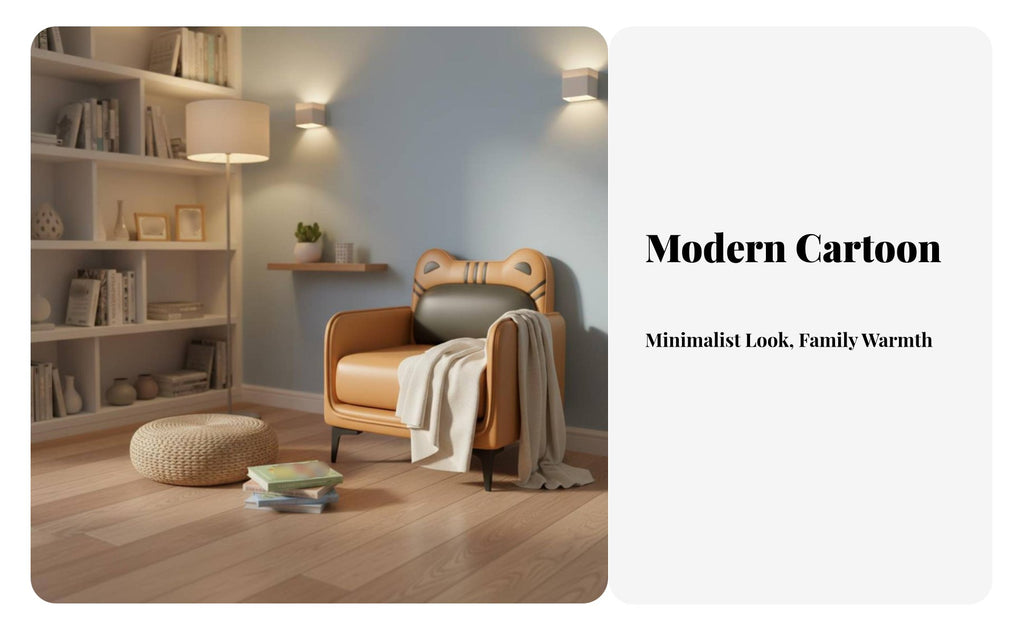 cumulusShaped Mini Sofa Kid-Sized children's Furniture Soft and Comfy Easy to Clean for Bedroom, Living Room