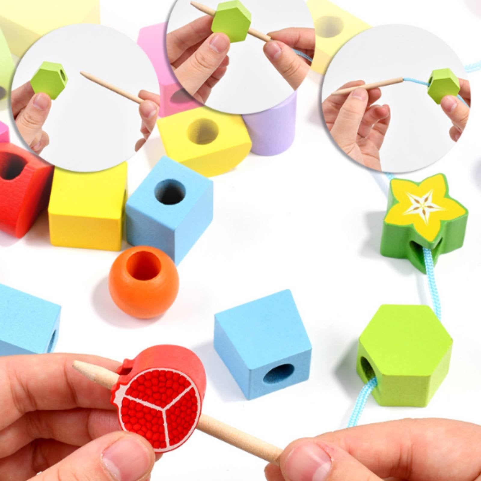 Educational Stacking Beads Preschool Learning Stacking Bead Toy Early Education