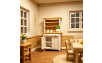 Dollhouse Storage Cabinet Drawers 1:12 Scale Cabinet Openable Doors for Children