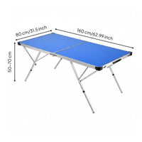 Folding Table Tennis Table Space Saving Athletic Gear Carry Handle for Children