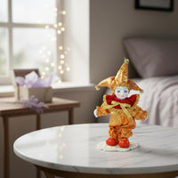 Ornamental Doll Statue Gift Idea Porcelain Clown Figurine Auspicious Charm