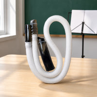 Corrugated Mouth Tube White Melodica Mouthpiece Tube Black Fittings