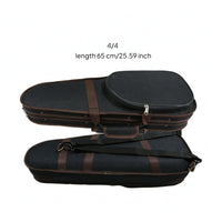 4/4 Violin Hard Case Lightweight Air Travel Violin Case Reinforced Edging