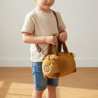 Plush Capybara Crossbody Bag Cute Capybara Plush Bag Furry for Shopping, Travel