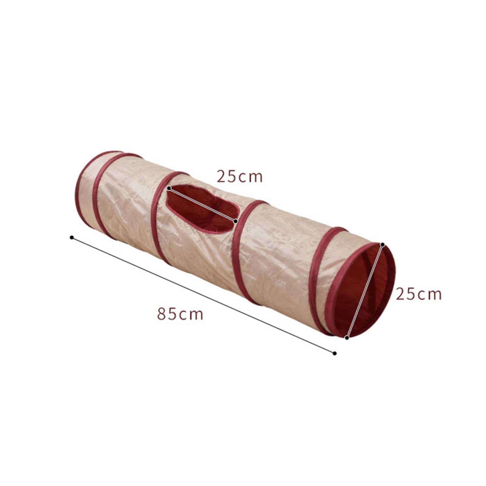 Feline Tunnel Keeps Pets Active Collapsible Feline Tunnel Easy To Stow for Cats