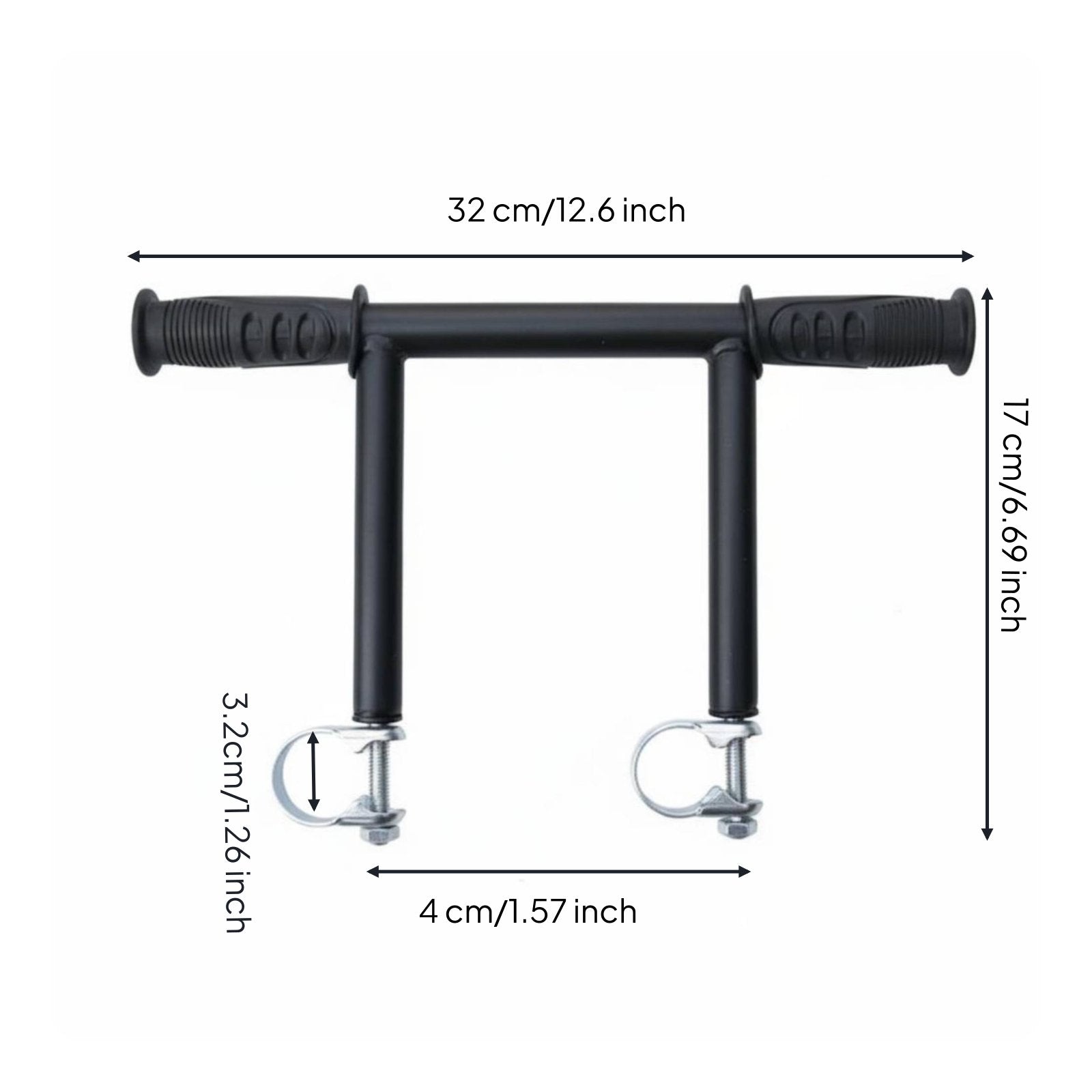 Pram Heightening Handle Easy Installation Pram Push Handle Extension Ergonomic Design Mobility Aid Accessory for Tall Parents