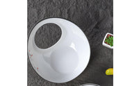 Melamine Plate Food Presentation Imitation Porcelain Plate Chip-Resistant Serving Platter for Banquet