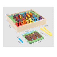 Wooden Sorting Game Hand-Eye Coordination for Young Children, Preschoolers