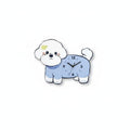 Bichon Frise Wall Clock Unique Gift Wagging Tail Dog Clock for Nursery, Kids