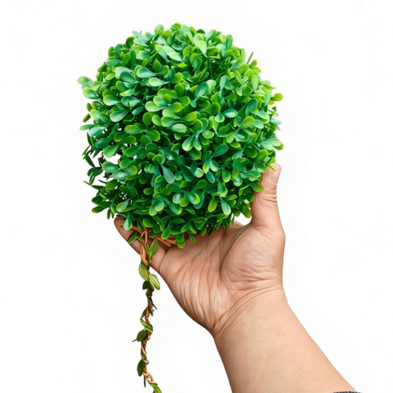 Artificial Grass Ball Hideout Realistic Design Hanging Reptile Hide for Reptiles