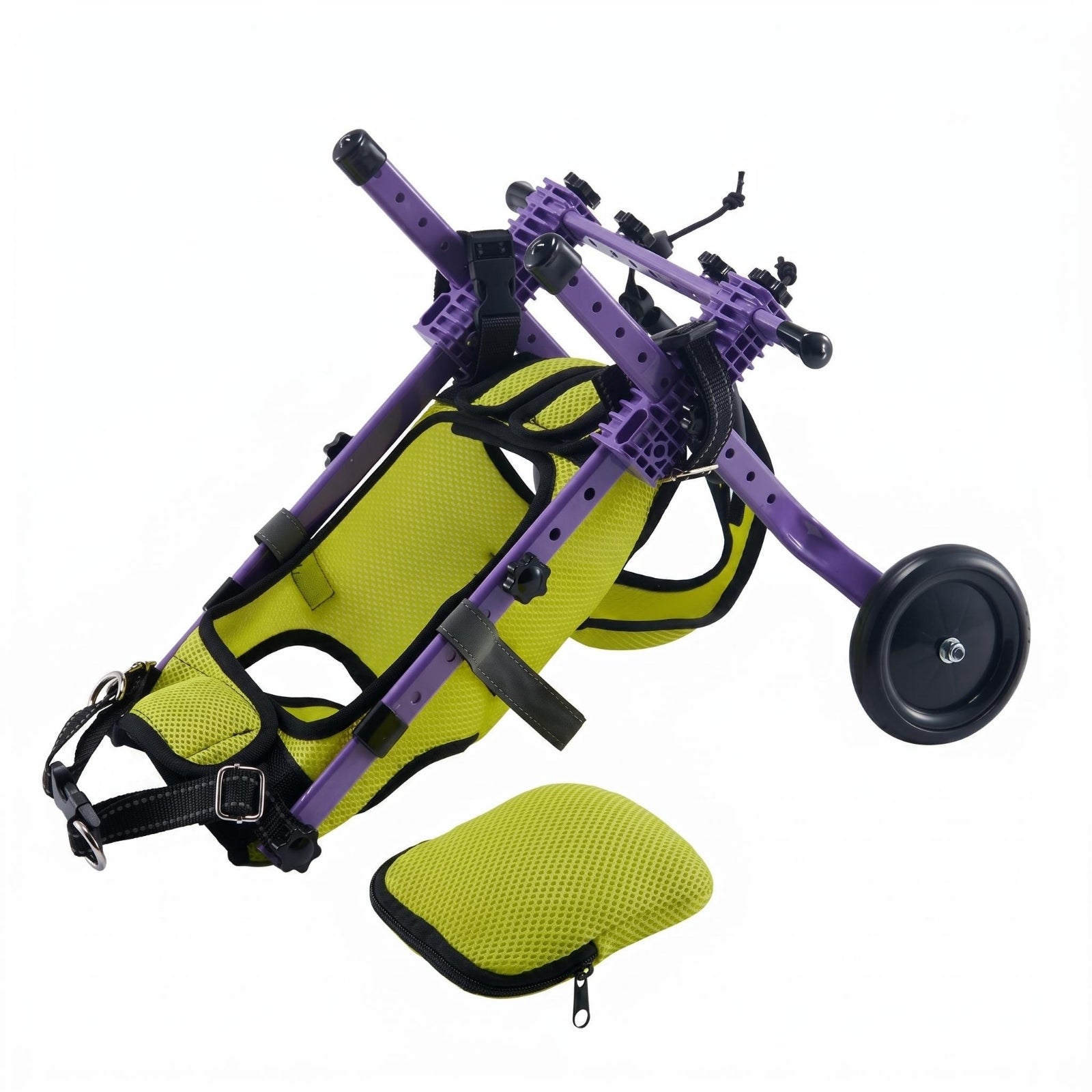 Rear Leg Dog Wheelchair Padded Cushion Hind Leg Support Wheeled Device