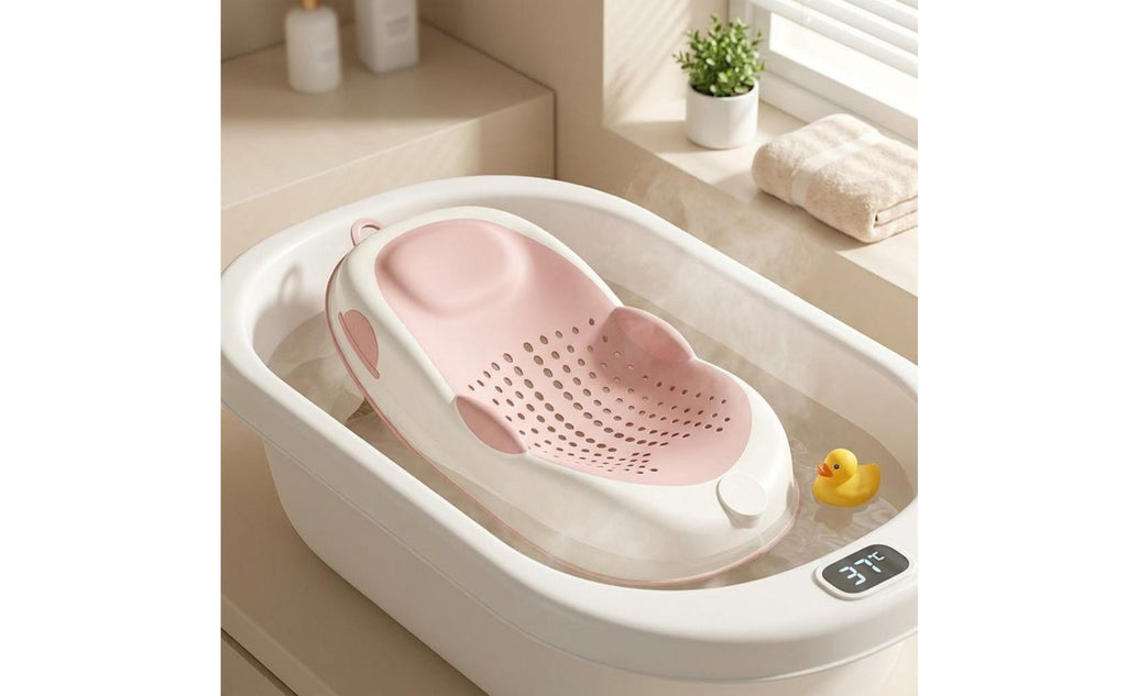 Newborn Bath Support Easy to Clean Baby Bath Seat Compact for Newborns