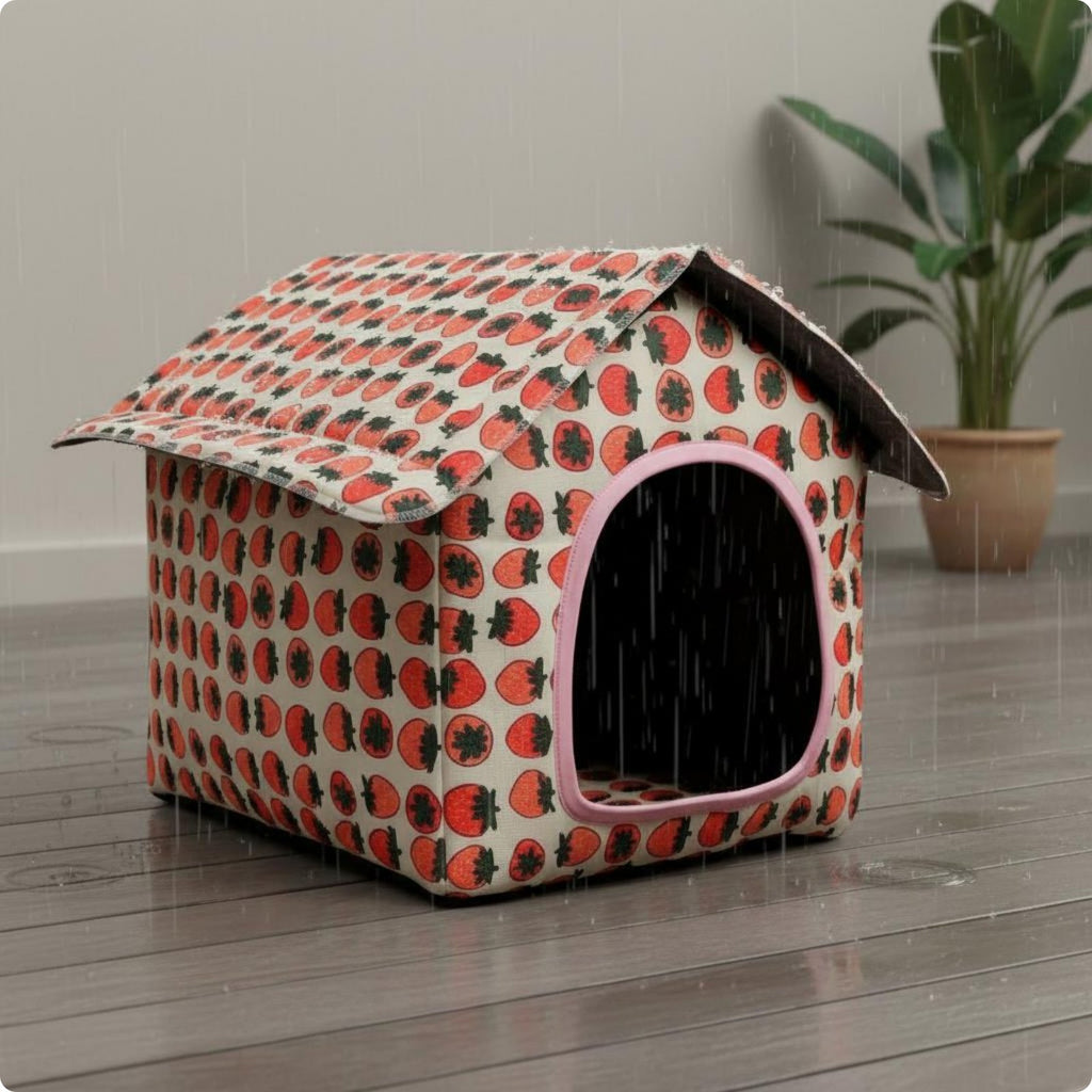 Folding Feline House Portable Washable Feline House Warm for Travel