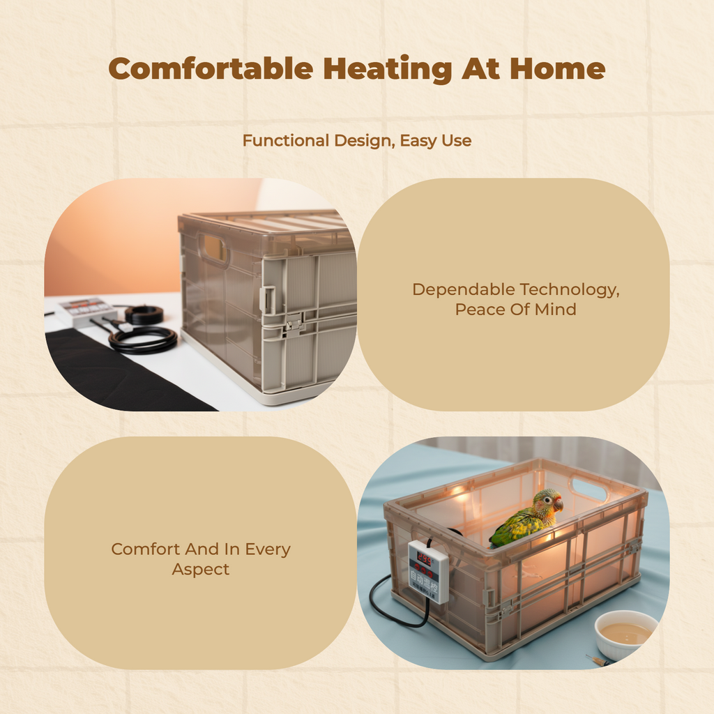 Portable Puppy Incubator, Double Heating