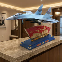 Fighter Aircraft Model with Display Base 1:32 Scale Airplane Detailed for Desk