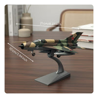 1:72 Scale MiG-21 Model Long-Lasting Paint Finish Diecast Airplane