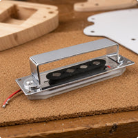 4-String Bass Bridge Pickup Pole Pieces Ceramic Bass Pickup Metal Cover Musical Equipment