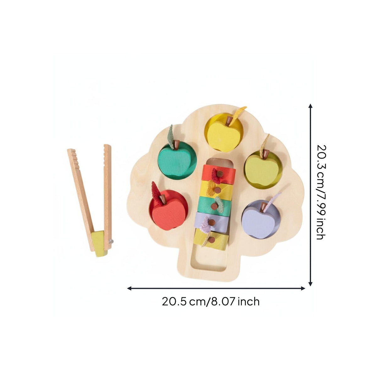Apple Sorting Game Hand-Eye Coordination Color Matching Game Polished Edges