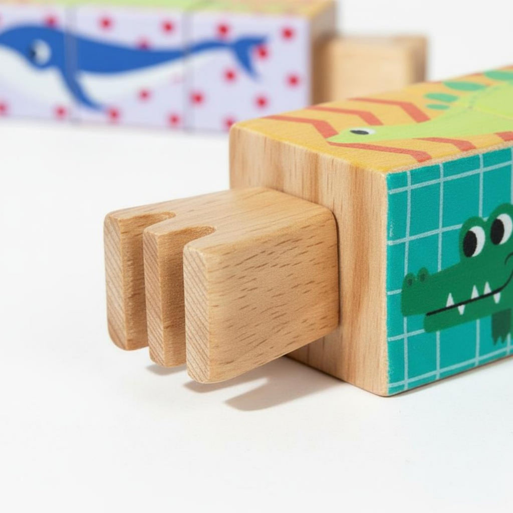 Rotating Block Puzzle 360° Rotation Twist and Match Puzzle Toy Educational Rotate and Twist Blocks for Young Children, Preschoolers