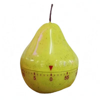 Mechanical Kitchen Timer Glossy Pear-Shaped Timer No Batteries Needed