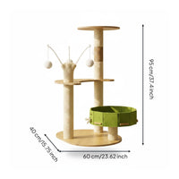 Cat Climbing Structure Hanging Toys Animal Furniture Stable Base